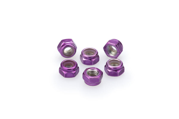 Puig BLISTER 6 LOCKNUT M5 C/PURPLE