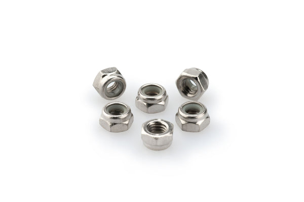 Puig BLISTER 6 LOCKNUT M5 C/SILVER