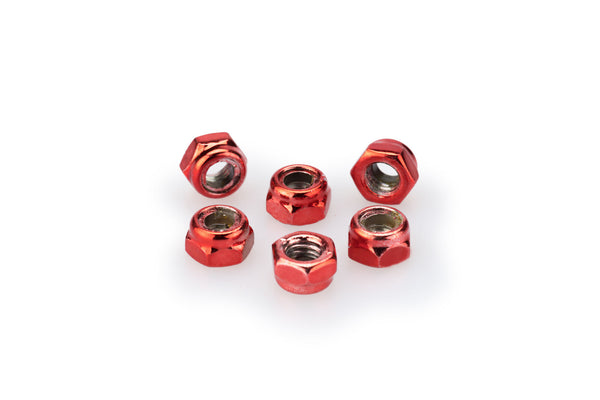 Puig BLISTER 6 LOCKNUT M5 C/RED