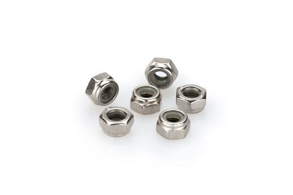Puig BLISTER 6 LOCKNUT M6 C/SILVER