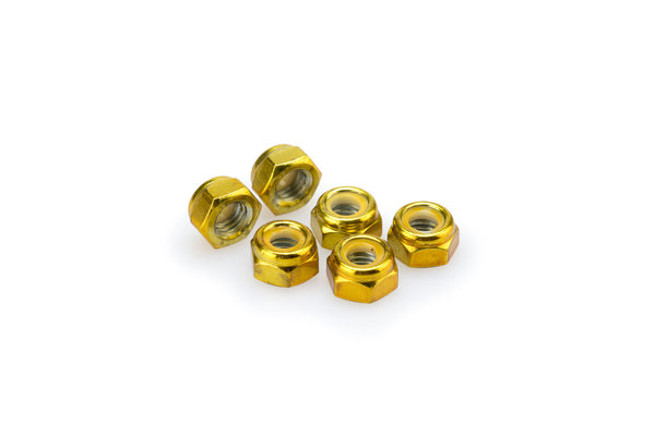 Puig BLISTER 6 LOCKNUT M8 C/GOLD