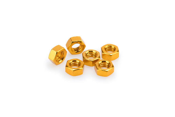 Puig BLISTER 6 NUTS M8 C/GOLD