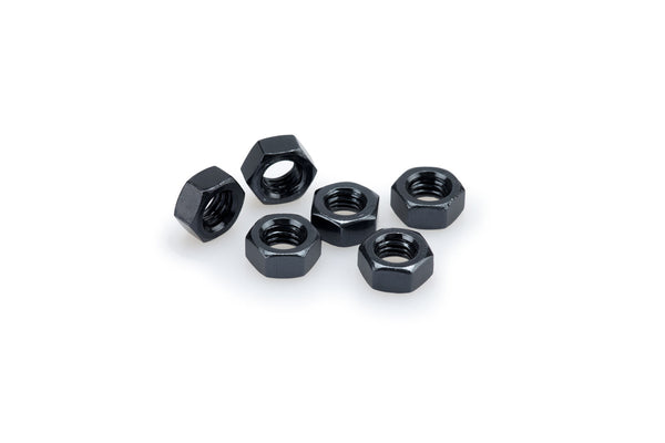 Puig BLISTER 6 NUTS M8 C/BLACK