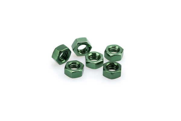 Puig BLISTER 6 NUTS M8 C/GREEN