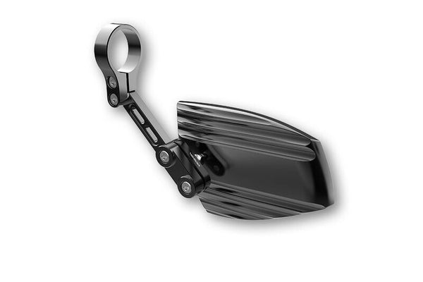 HIGHSIDER WAVE HANDLEBAR END MIRROR, BLK