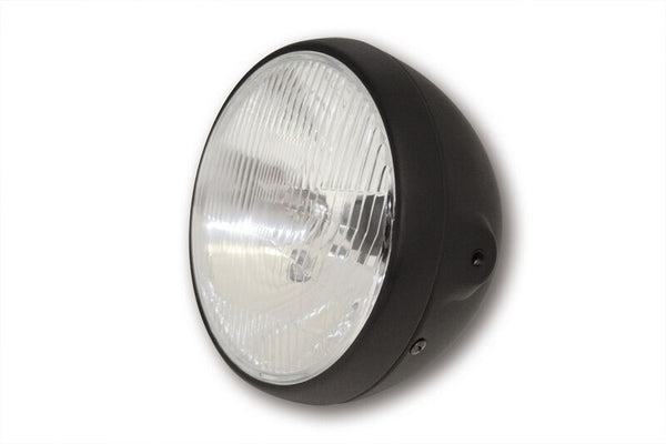 HIGHSIDER BRITISH-STYLE HEADLIGHT 7INCH, BLK