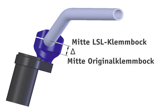 LSL 25.4mm Handlebar Clamps For Triumph Bonneville T100/T120 [Colour: Silver]