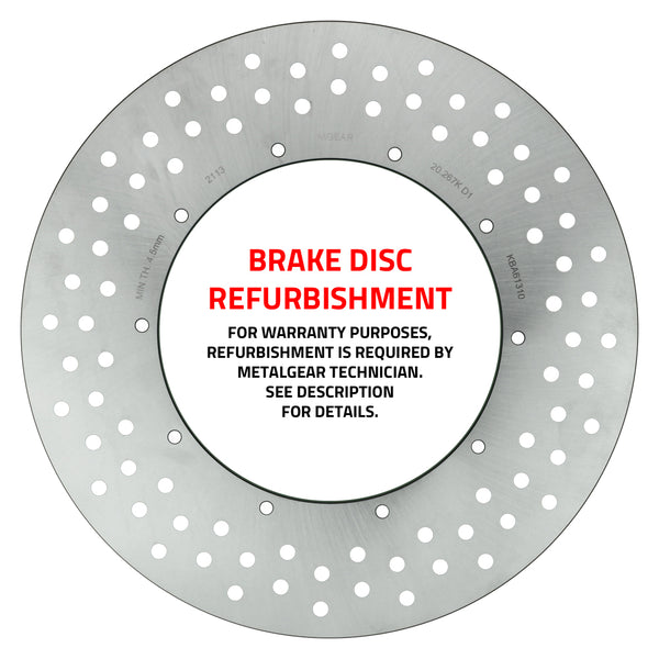 MetalGear Brake Disc Rotor: Refurbishment