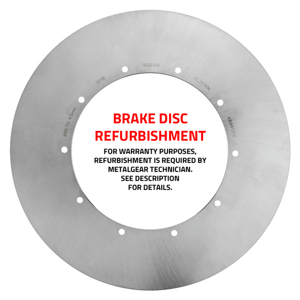 MetalGear Brake Disc Rotor: Refurbishment