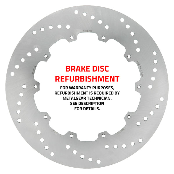MetalGear Brake Disc Rotor: Refurbishment
