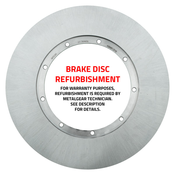 MetalGear Brake Disc Rotor: Refurbishment