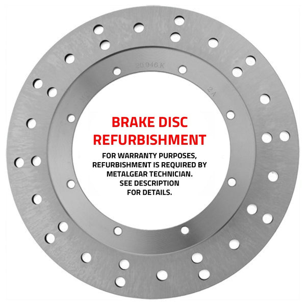 MetalGear Brake Disc Rotor: Refurbishment