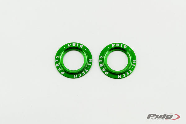 Puig KIT RINGS ANODIZED FRONT FORK PROTECTOR C/GREEN