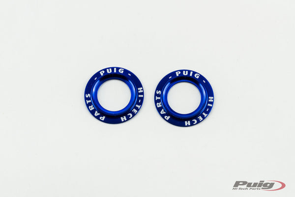 Puig Aluminium Rings For Swing Arm Protectors (Blue)