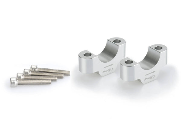 Puig 20mm High Risers For BMW R1200/R1250 Models (Silver)