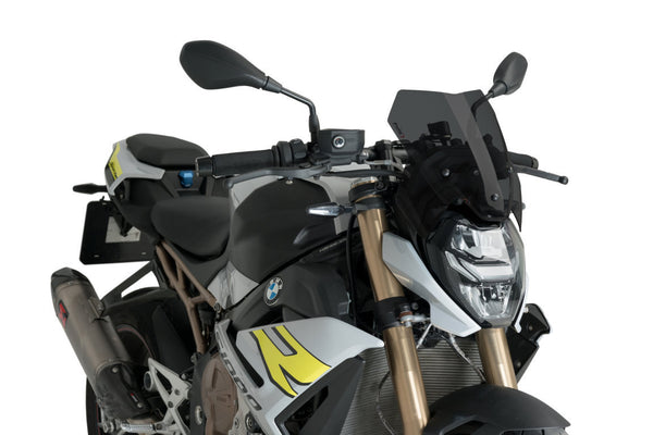 Puig New Generation Sport Screen For BMW S 1000 R (2021 - Onwards) - Without Original BMW Support (Dark Smoke)