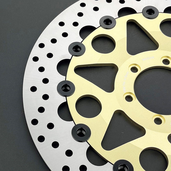 MetalGear Brake Disc Rotor: Replaces Ducati 49240081A Brembo Style with black rivets