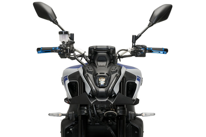 Puig Downforce Naked Front Spoilers For Yamaha MT-09/SP (2021 - Onwards) - Matt Black