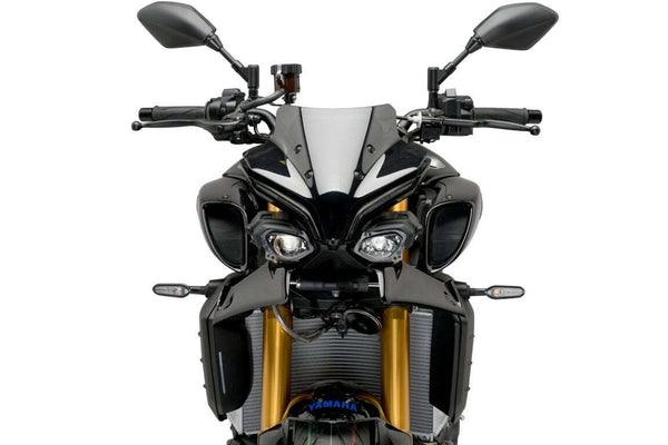 Puig Downforce Naked Frontal Spoilers For Yamaha MT-10 (2022 - Onwards) - Black