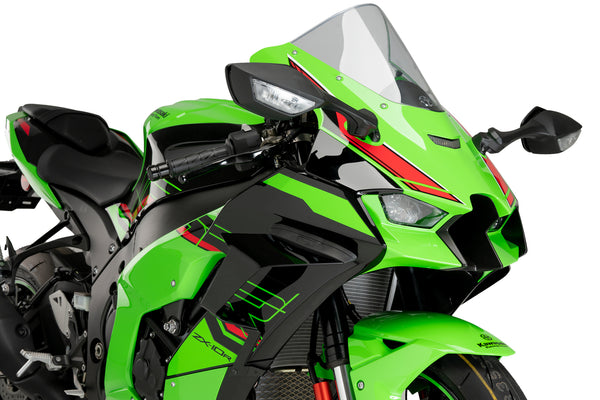 Puig Downforce Race Side Spoilers For Kawasaki ZX-10R/RR (2021 - Onwards) - Black