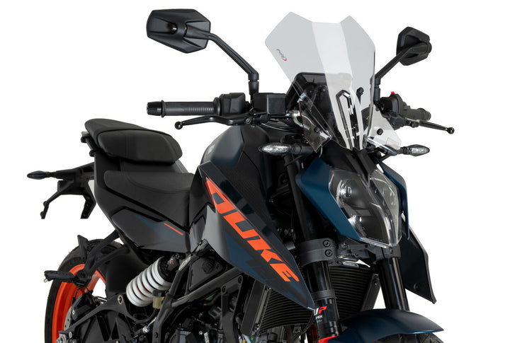 Puig Touring Screen For KTM 125/390 Duke (2024 - Onwards) - Clear