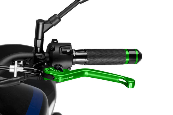 Puig Clutch Lever 3.0 Unfoldable (Green Lever, Black Adjuster)