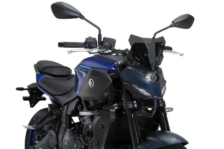 Puig New Generation Sport Screen For Yamaha MT-07 (2025 - Onwards) - Dark Smoke