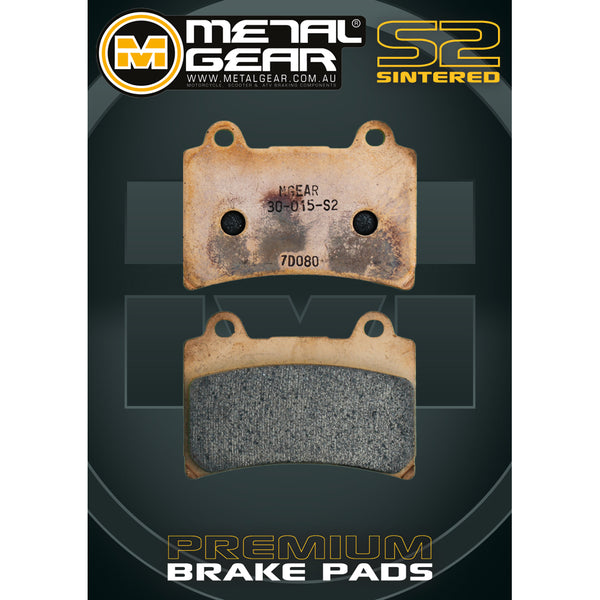 MetalGear Brake Pads: Single Set in Sintered S2 Compound
