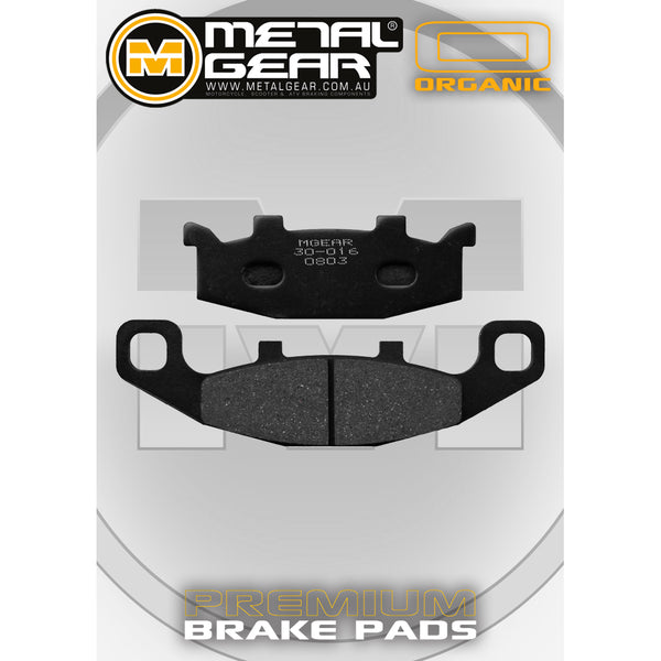 MetalGear Brake Pads: Single Set in Organic Compound