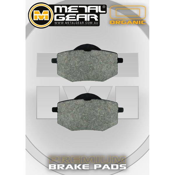 MetalGear Brake Pads: Single Set in Organic Compound