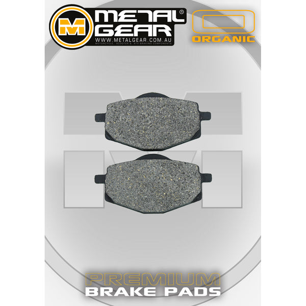MetalGear Brake Pads: Single Set in Organic Compound
