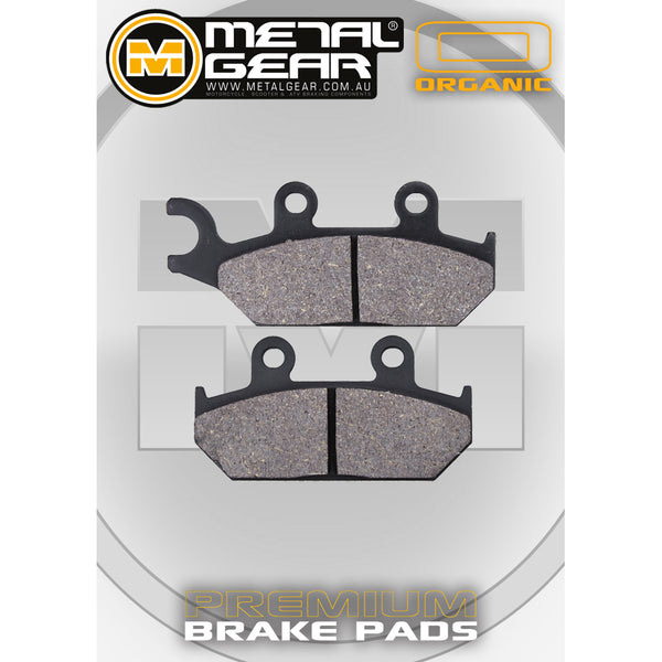 MetalGear Brake Pads: Single Set in Organic Compound