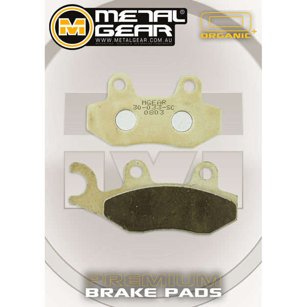 MetalGear Brake Pads: Single Set in organic Plus compound