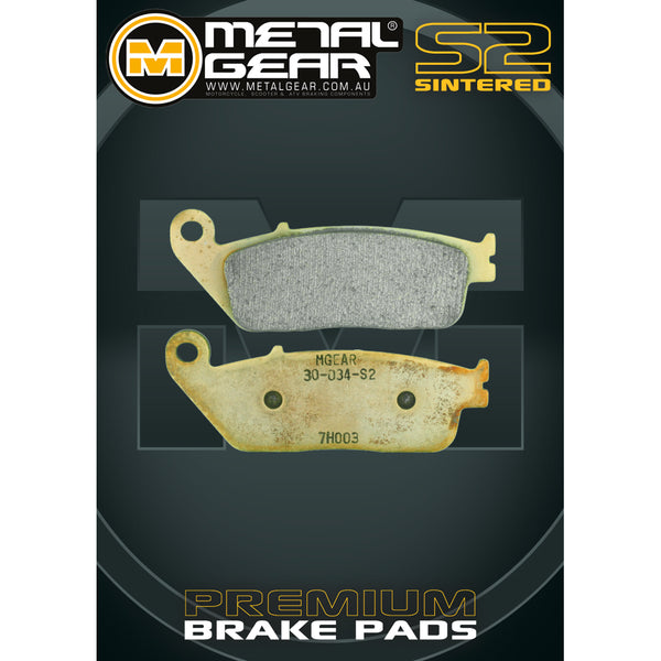 MetalGear Brake Pads: Single Set in Sintered S2 Compound