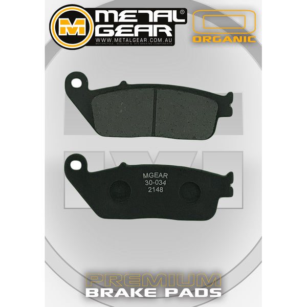 MetalGear Brake Pads: Single Set in Organic Compound