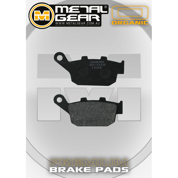 MetalGear Brake Pads: Single Set in Organic Compound