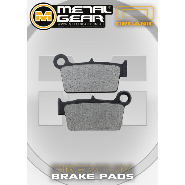 MetalGear Brake Pads: Single Set in Organic Compound