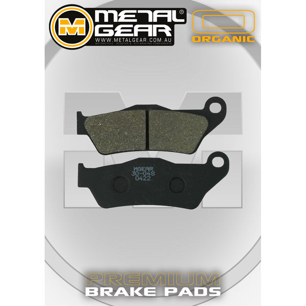 MetalGear Brake Pads: Single Set in Organic Compound