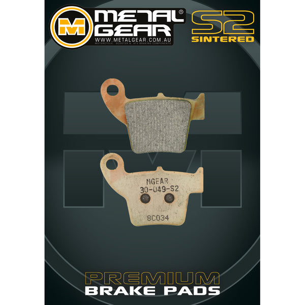MetalGear Brake Pads: Single Set in Sintered S2 Compound