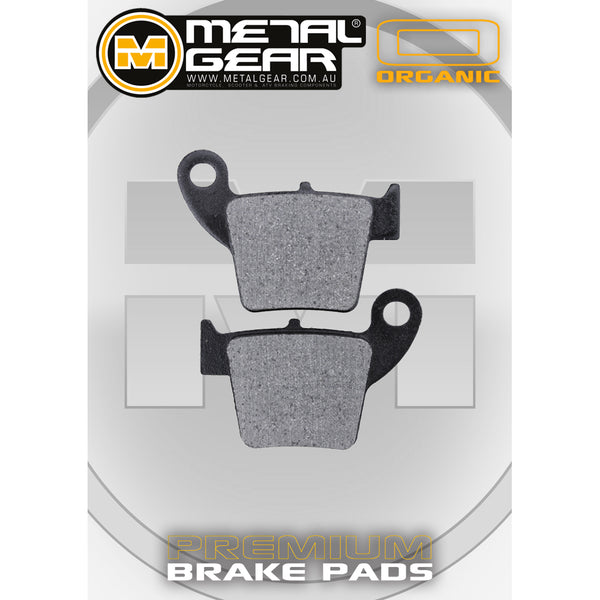 MetalGear Brake Pads: Single Set in Organic Compound