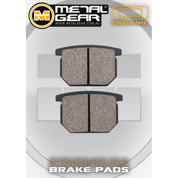 MetalGear Brake Pads: Single Set in Organic Compound