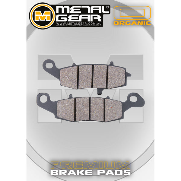MetalGear Brake Pads: Single Set in Organic Compound