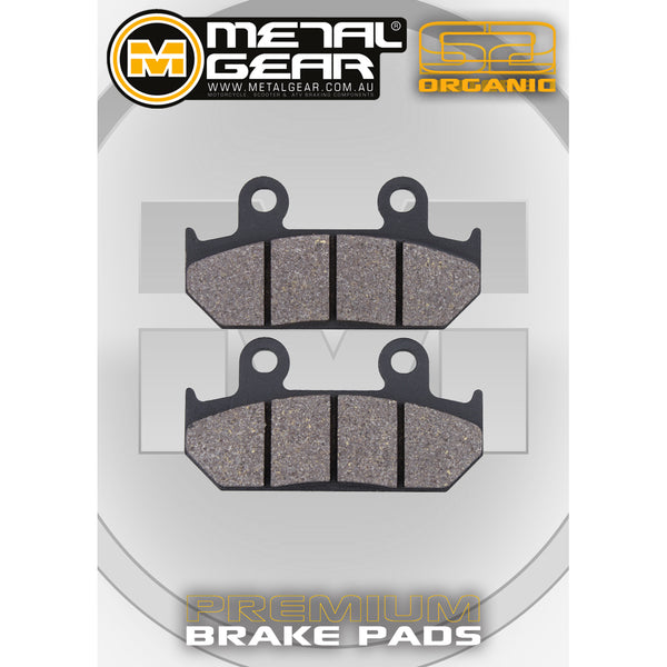 MetalGear Brake Pads: Single Set in Organic Compound
