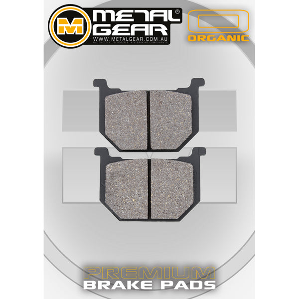 MetalGear Brake Pads: Single Set in Organic Compound