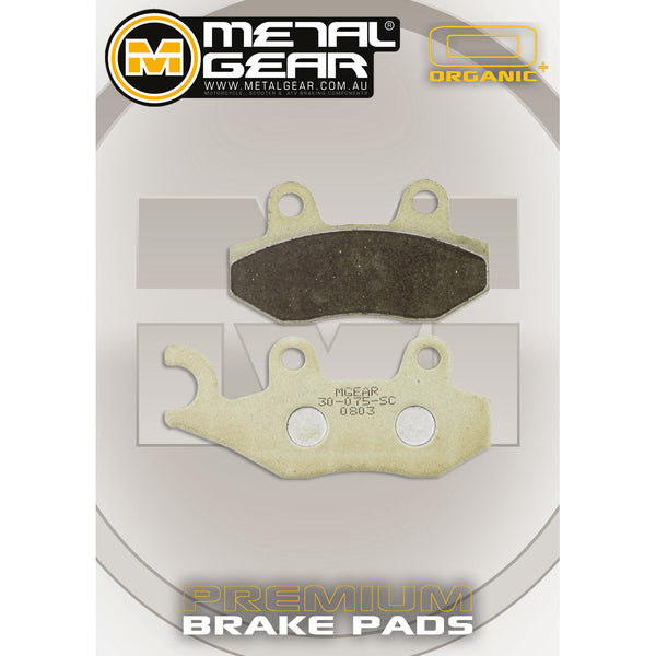 MetalGear Brake Pads: Single Set in organic Plus compound