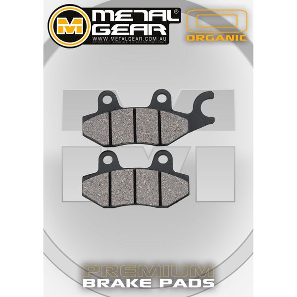 MetalGear Brake Pads: Single Set in Organic Compound