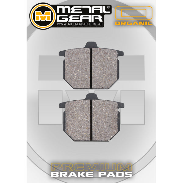 MetalGear Brake Pads: Single Set in Organic Compound