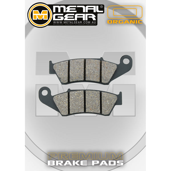 MetalGear Brake Pads: Single Set in Organic Compound