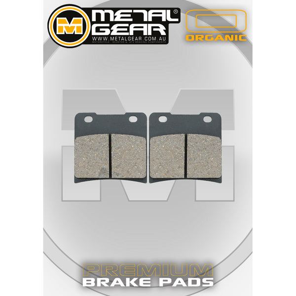 MetalGear Brake Pads: Single Set in Organic Compound
