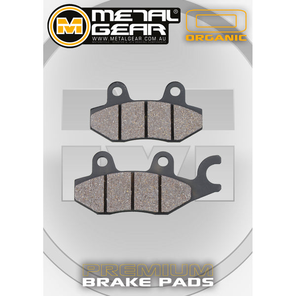 MetalGear Brake Pads: Single Set in Organic Compound